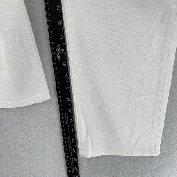 J.Crew Essential Straight Jeans‎ Women's 30P Petite White Denim All Day Stretch - Picture 12 of 16